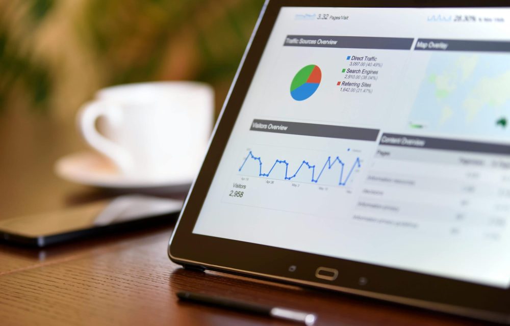 Business-Software auf einem Tablet